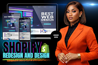 build shopify store design and redesign, shopify ecommerce website online store