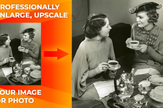 upscale, enlarge and enhance your image or photo