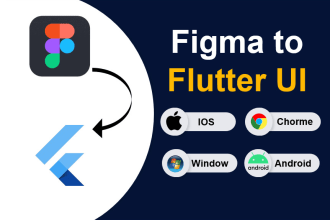 create attractive flutter app ui design and convert figma to flutter in 24 hours