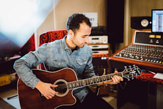 record acoustic guitars for your song