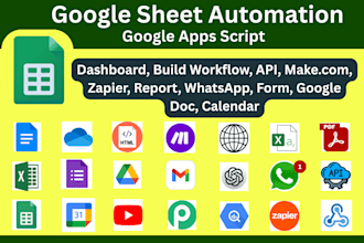 automate google sheet, apps script, gmail, forms, sheets, drive, API