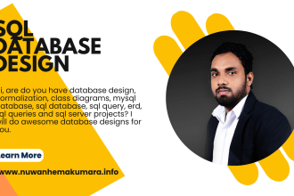 design sql database normalization, class diagram