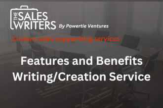 create 1 or more of objections and rebuttals, probes, features and benefits