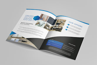 do outstanding company brochure design for your brand