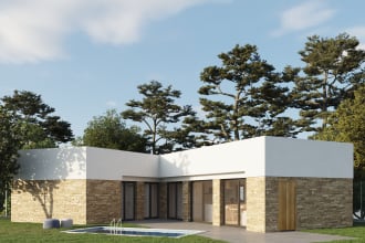 create an architectural 3d exterior or interior rendering