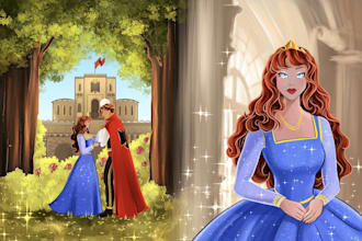 draw children illustrations for you