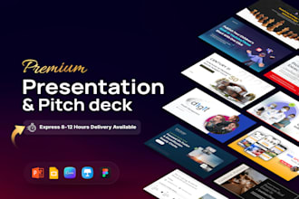 design stunning powerpoint presentations, google slides, and pitch decks