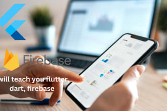 teach you flutter, dart, android, ios app development