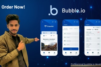develop your website, app, or forms in bubble io