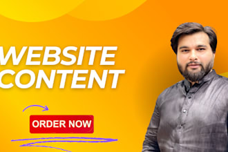 write website content as your copywriter