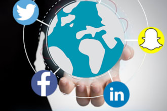 do contents and manage social media pages, telegram, fb, twitter and instagram