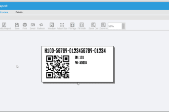 create qr code label for fishbowl inventory system