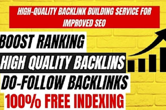 do 350 high quality backlink building for improved SEO