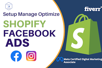 setup shopify facebook ads campaign,advertising, marketing for your business