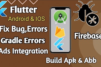 flutter expert bug fix generates apk and abb file ads admob
