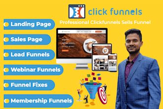 build high converting clickfunnels sales funnel landing page