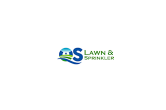 design acknowledged and trusted lawn sprinkler logo
