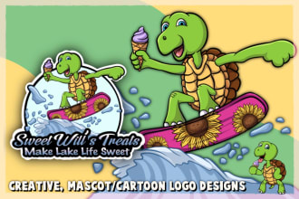 design characters and mascot, cartoon logo