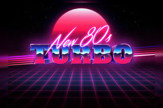 do 80s retro logo designs modern synthwave styles