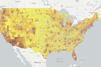 render poi data on custom clickable web map gis application