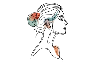 draw one line art, single line art, continuous line art