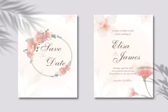 beautifully customize wedding invitation and wedding stationary