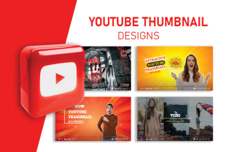 create unique youtube video thumbnail design