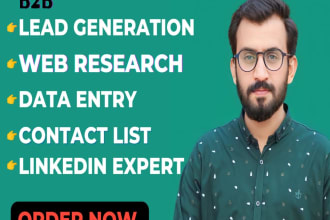 do b2b lead generation, contact list and linkedin expert