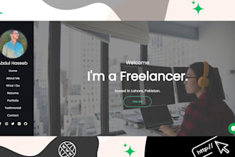 be your front end developer with HTML5 css3 and bootstrap5