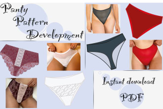 make for you  digital sewing PDF pattern for panty