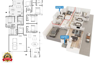 draw 2d floor plans and architectural blueprints in autocad