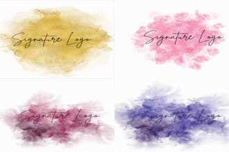 do professional signature logo design