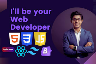 do your front end websites using html, CSS, javascript