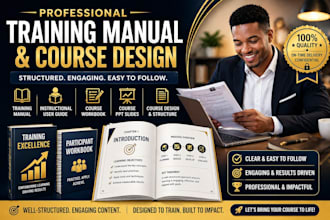 create training manual, training course, user manual, workbook, powerpoint