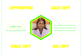 write persuasive copy for ads, email, website, sales