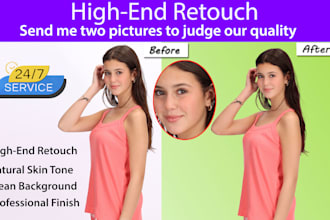 do beauty retouching and headshots retouch for polished results
