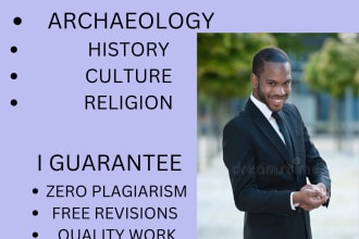 do articles on history, culture, religion, anthropology, and archaeology