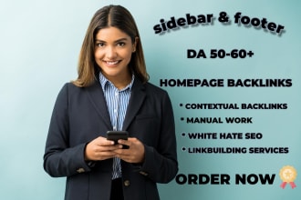 da 50 DR 50 plus sidebar, footer, blogroll dofollow pro offpage SEO backlinks