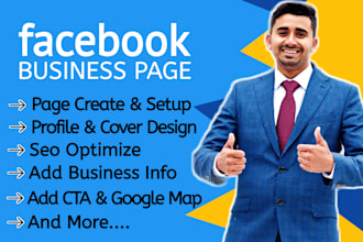 create and setup facebook business or fan page with optimize