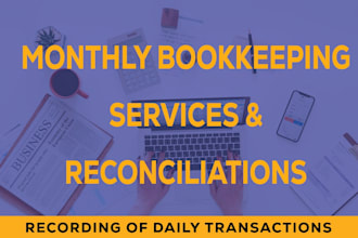do monthly bookkeeping using quickbooks online and xero