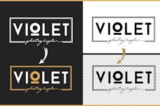 photoshop edit your logo, change color, text, and convert jpg to png