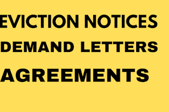 create demand letters, eviction notices, and agreements