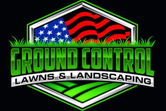 design super lawn care, farming, landscape logo