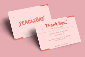 design amazon thank you card, product insert card