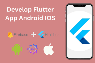 be your flutter developer android ios web firebase restful API