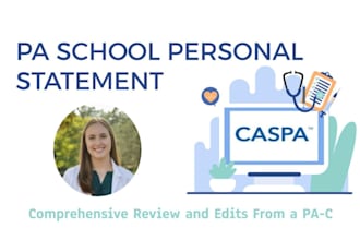 edit your personal statement for pa school