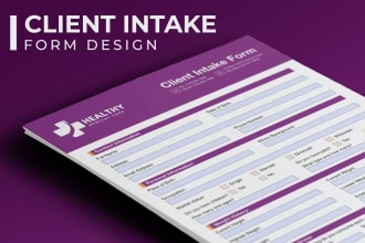 design your business client intake form