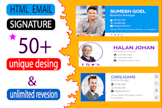 make or remake html email signature for gmail outlook others
