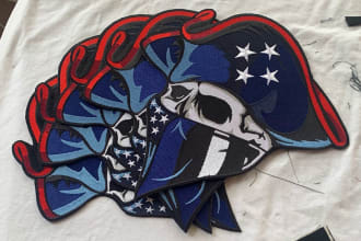 make custom patches for 10 working days