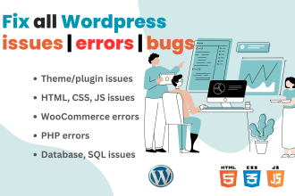 fix all wordpress issues, elementor errors within 24 hours